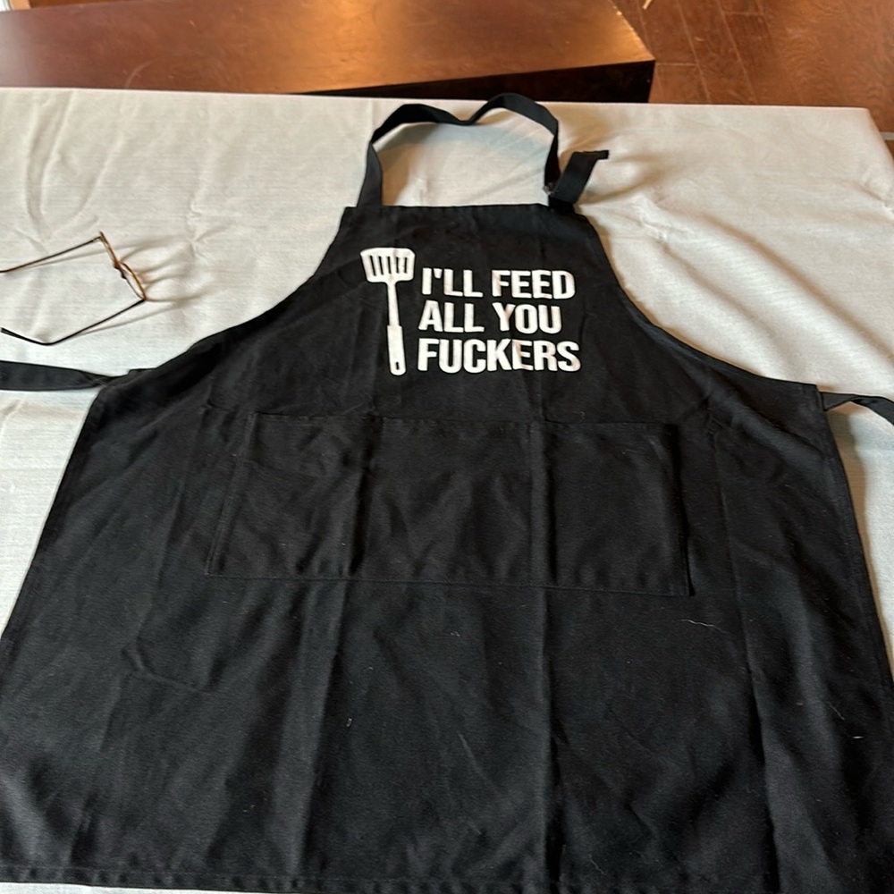 Brand New ill Feed YOU apron Perfect gift for your Bad ass Back yard chef